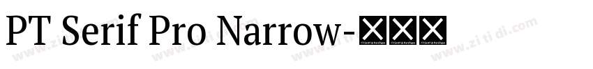 PT Serif Pro Narrow字体转换